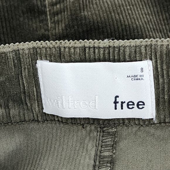 Aritzia Wilfred Free Karmen Button Corduroy Mini Skirt Size 8 - Picture 3 of 10